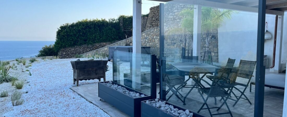 İtalya Rüzgar Kırıcı Cam Sistem Projesi